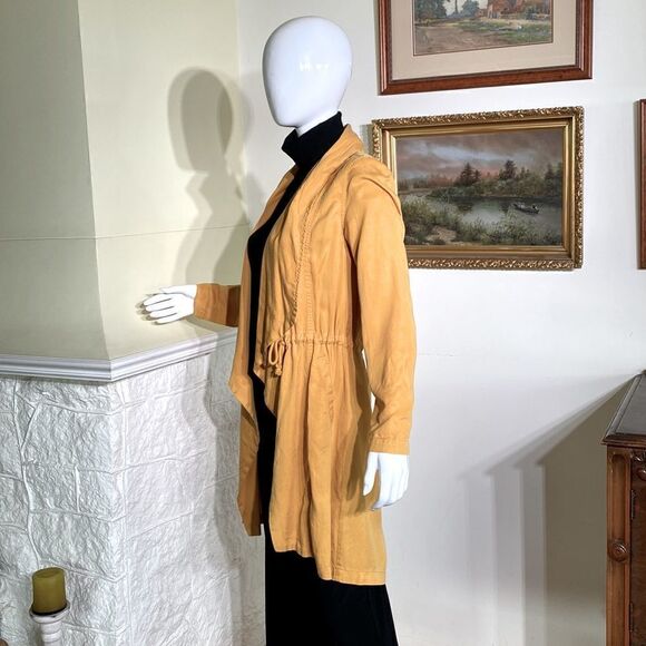 Max Jeans Duster Jacket Coat Mustard Yellow - Picture 6 of 9